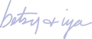 betsy and iya logo blue