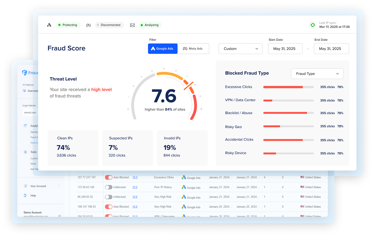 real time click fraud prevention - fraud blocker